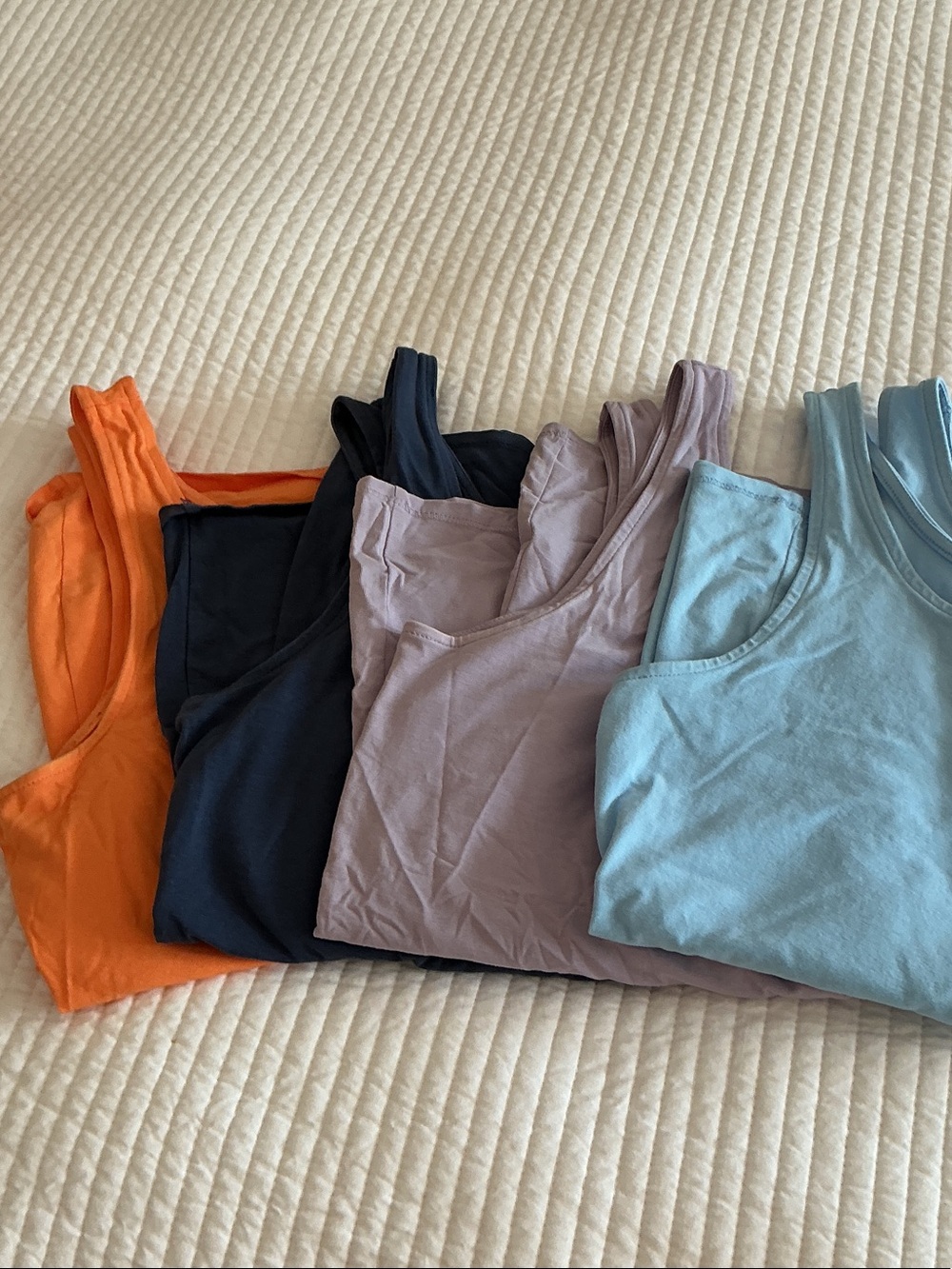 J. Jill Tank Top Set in Orange, Navy, Lavender, and Light Blue